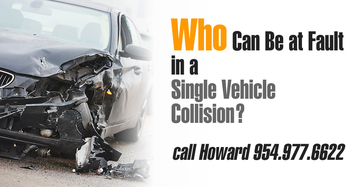 Single vehicle accident 